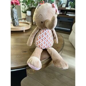 Cocalo Baby Elephant Plush Stuffed Animal Soft Toy Brown 19" Lovey Infant Gift